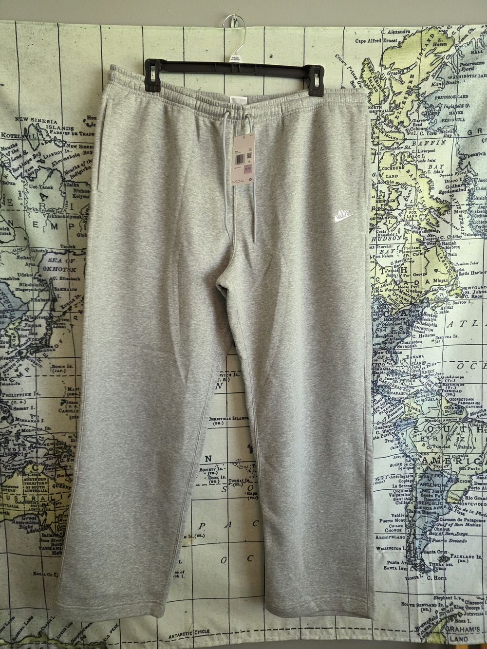 Nike Light Gray Sweatpants with Small Swoosh
